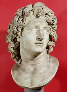 Alejandro Magno (356-323 a.C.) Rey de Macedonia, copia romana del original griego